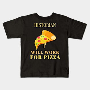 Pizza historian Kids T-Shirt